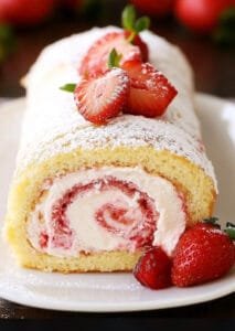 Strawberry Shortcake Cake Roll Recipe