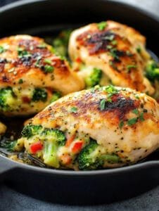 Broccoli Cheddar Stuffed Chicken