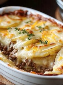 Delicious Hamburger and Potato Casserole