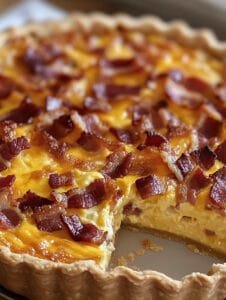 Bacon and Cheese Quiche Recipe