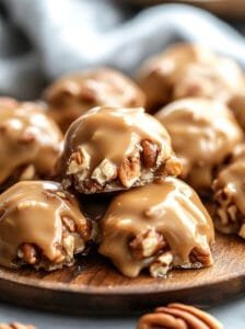 No-Bake Coconut Pecan Praline Cookies