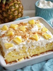 Pineapple and Coconut Tres Leches Cake