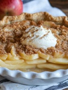 Apple Buttermilk Custard Pie