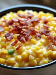 Slow Cooker Cheddar Corn with Bacon Recipe