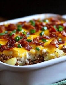 Loaded Potato Meatloaf Casserole Recipe