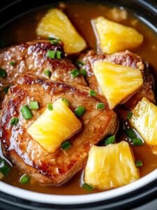 Slow Cooker Hawaiian Pork Chops