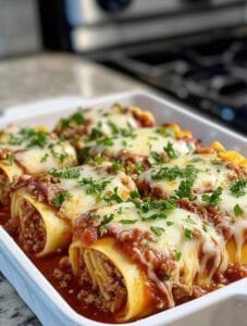 3-Cheese Sausage Lasagna Roll-Ups
