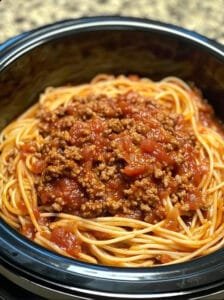 Slow Cooker Church Supper Spaghetti