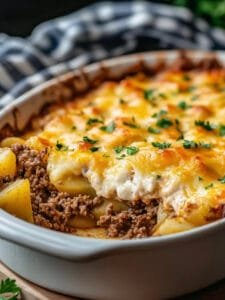 Slow Cooker Hamburger Potato Casserole