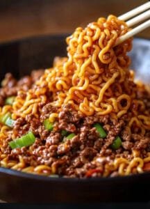 Slow Cooker Beef Ramen Noodles