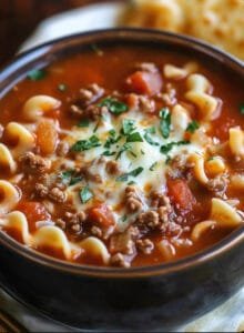Slow Cooker Lasagna Soup Recipe