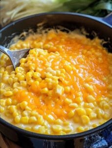 Slow Cooker Cheddar Corn