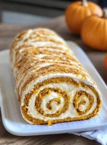 Pumpkin Roll with Cream Cheese Frosting