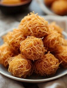 Crispy Fried Noodle Balls