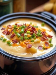 Slow Cooker Loaded Potato Soup