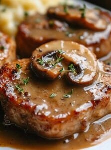 Slow Cooker Smothered Pork Chops