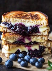 Blueberry Grilled Cheese Sandwich