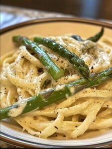 Asparagus and Parmesan Cream Pasta