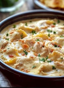 Slow Cooker Chicken Alfredo Ravioli Lasagna