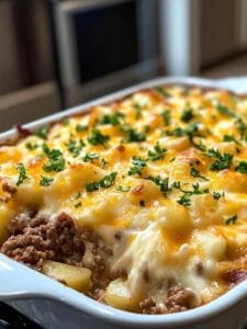 Loaded Potato and Meatloaf Casserole