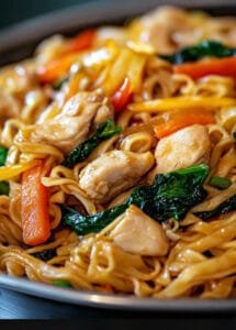 Chicken Chow Mein in Tin Foil Dish