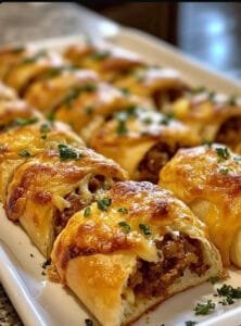 Cheese and Onion Sausage Rolls