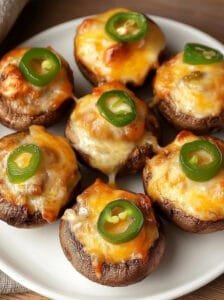 Jalapeño Popper Mushrooms