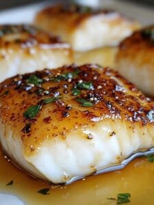 Chilean Sea Bass with Honey Dijon Glaze