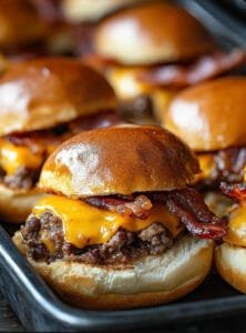 Oven Bacon Cheeseburger Sliders