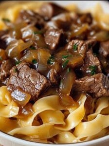 French Onion Beef Noodles