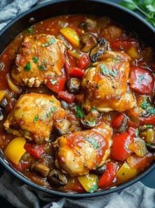 Slow Cooker Chicken Cacciatore Recipe