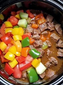 Slow Cooker Pepper Steak Recipe