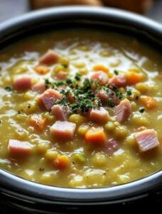 Slow Cooker Pea & Ham Soup Recipe