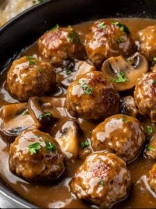Slow Cooker Salisbury Steak Meatballs Recipe