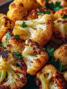 Cheesy Garlic Parmesan Cauliflower Recipe