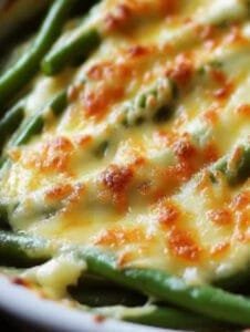 Cheesy Garlic Green Beans Recipe