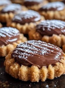 Peanut Butter Cookies with Milk Chocolate Center