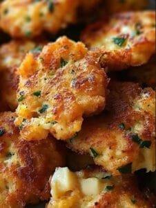 best cheesy chicken fritters