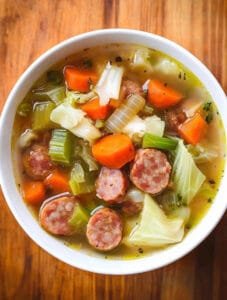 Instant Pot Kielbasa Cabbage Potato Soup Recipe