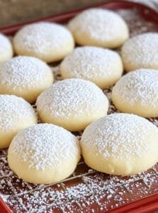 Condensed milk snow cookies
