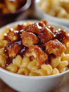 Honey Pepper Chicken Mac and Cheese