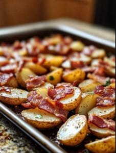 Crispy Potato and Bacon Sheet Pan