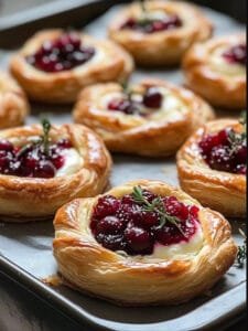 3-Ingredient Cranberry Brie Bites