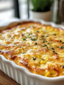 Cheesy Zucchini Cornbread Casserole Recipe