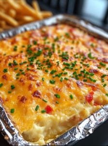 Baked Pimento Cheese Dip in Tin Foil Tray Recipe