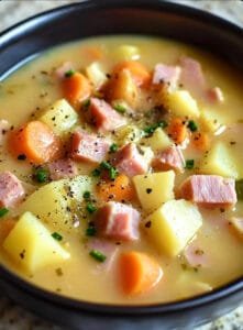 Slow Cooker Creamy Ham and Potato Soup Recipe