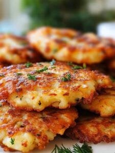 Low Carb Dill Pickle Chicken Fritters Recipe
