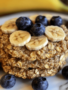 Banana Blueberry Oatmeal Breakfast Cookies