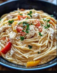 Slow Cooker Garlic Parmesan Chicken Scampi Recipe