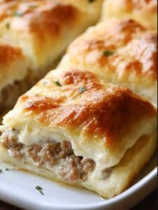 3-Ingredient Sausage Cream Cheese Casserole Recipe
